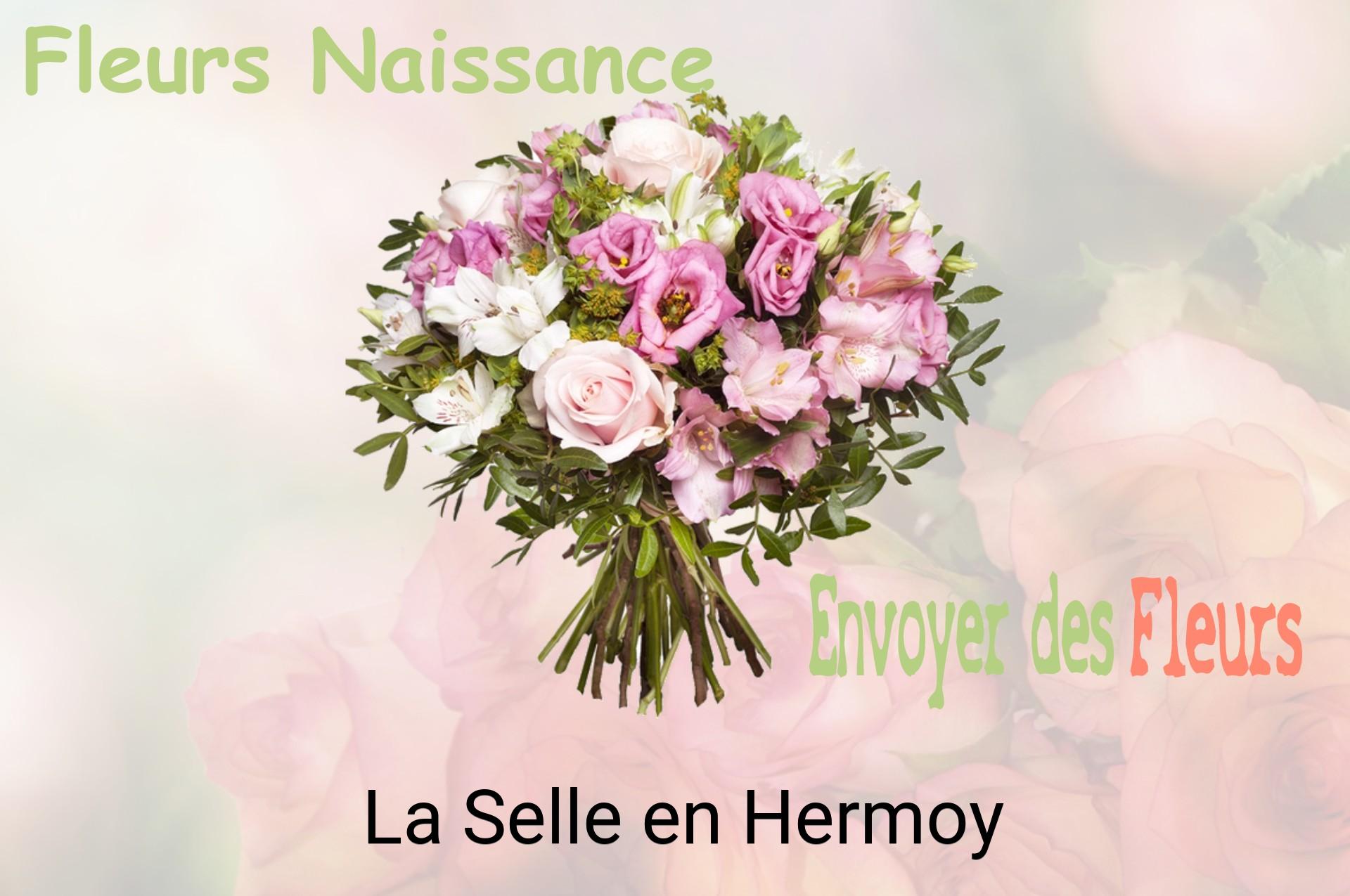 Bouquet de fleurs de naissance livré à La Selle-en-Hermoy